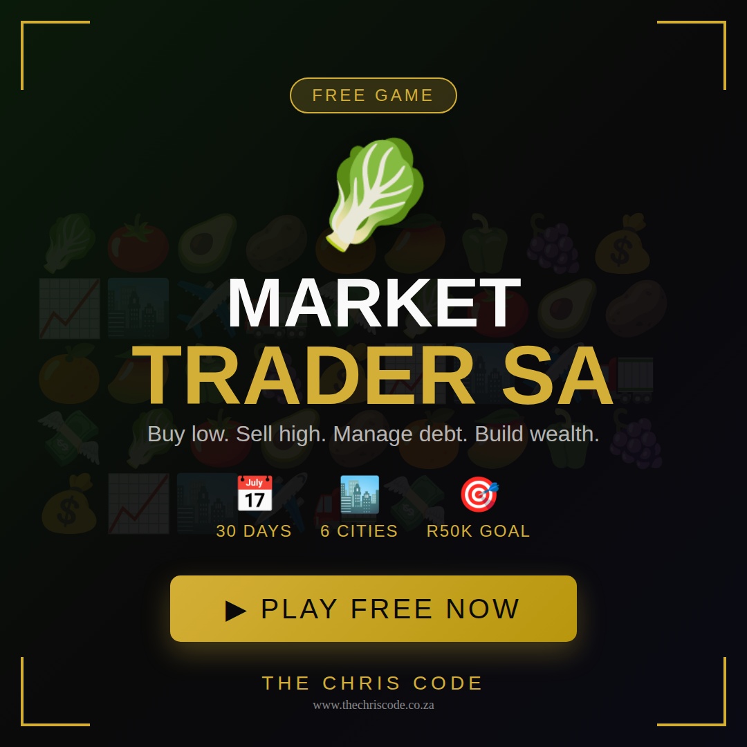 Market Trader SA Game - Buy low sell high trading game